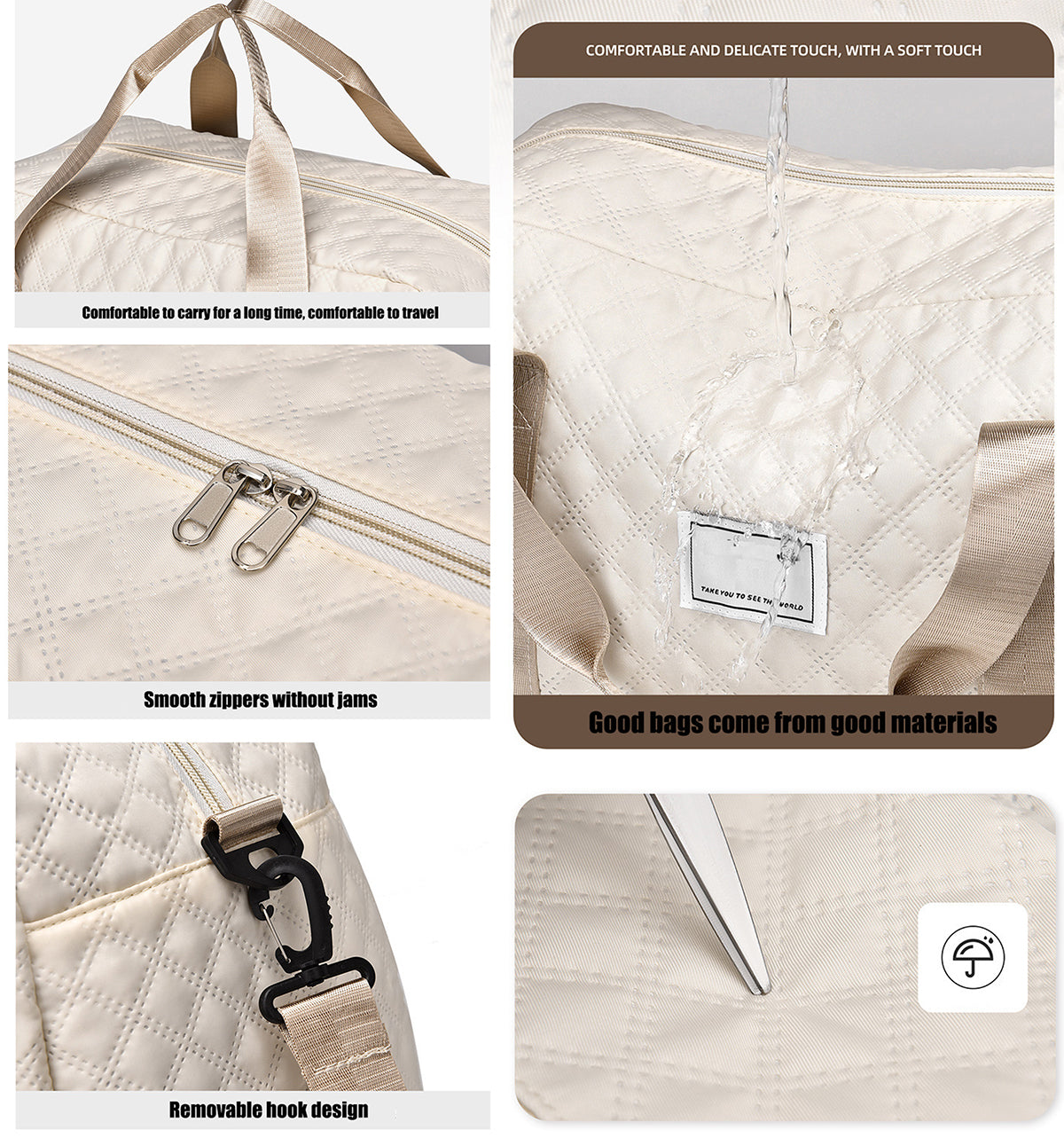 Journey's Multi-Functional Large Capacity For Travel, Workout & Business Trips - Waterproof Sports Travel Tote
