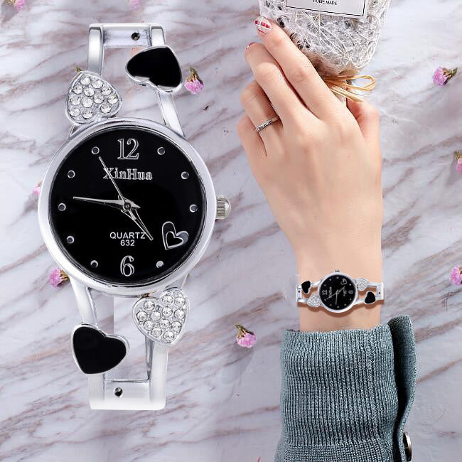 Diamond HEART Bracelet Watch