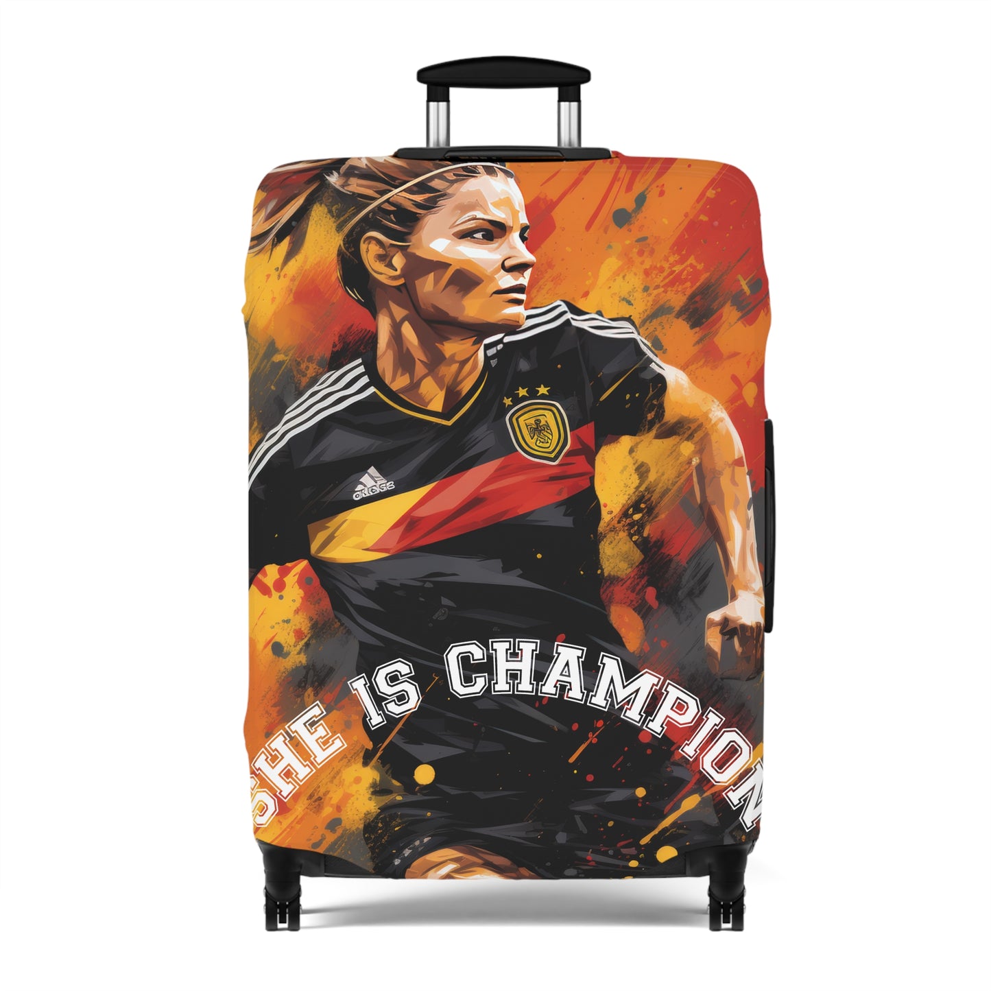 Soccer Player Luggage Cover