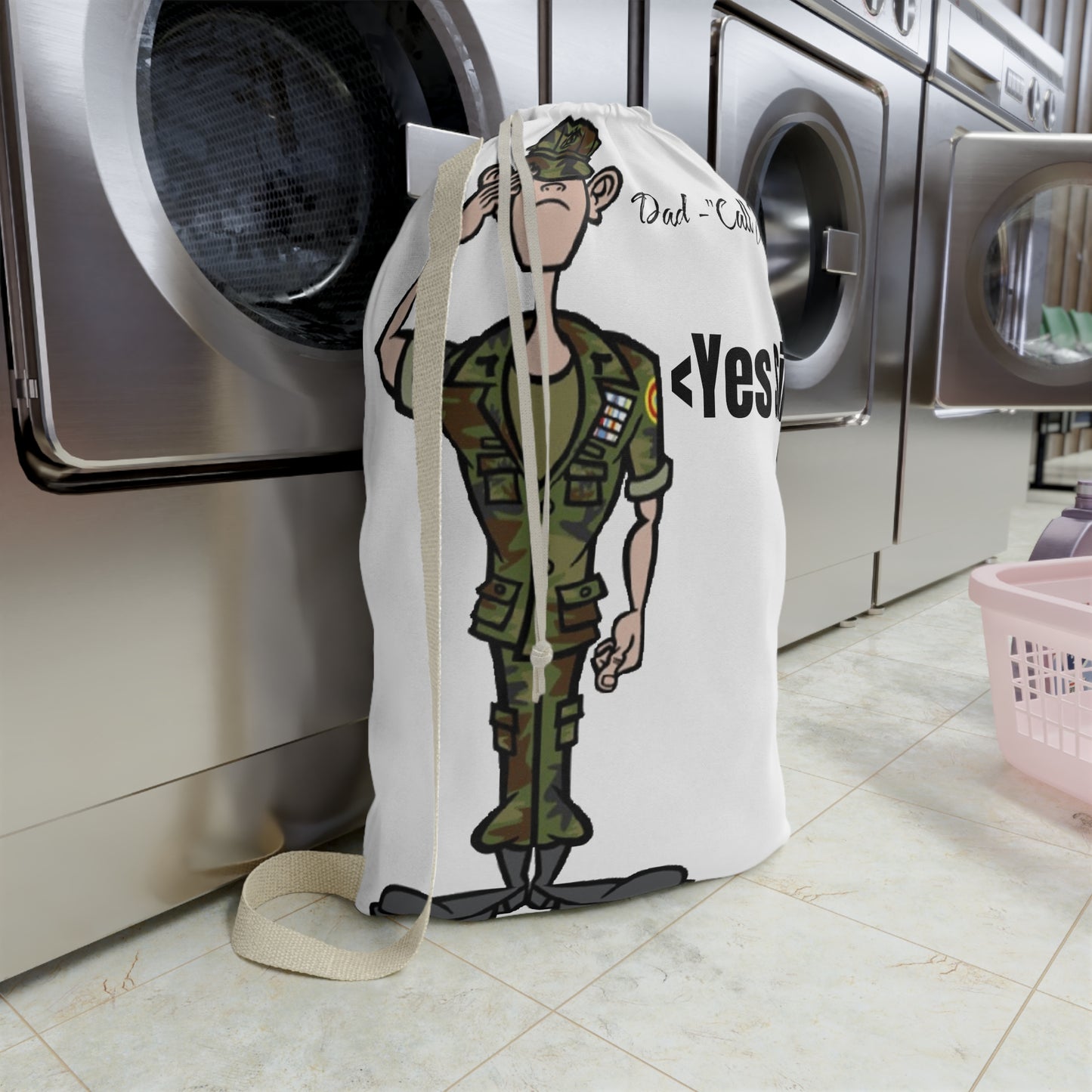 Military-Themed Laundry Bag