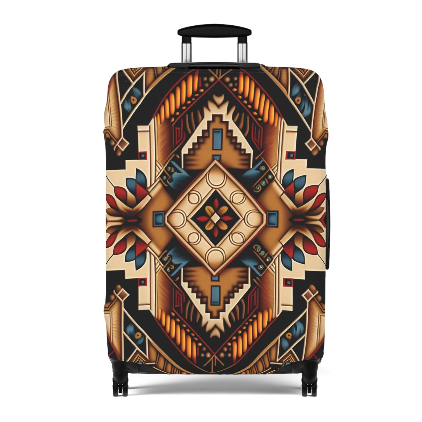 Geometric Aztec Luggage Cover — Tribal Travel Protector