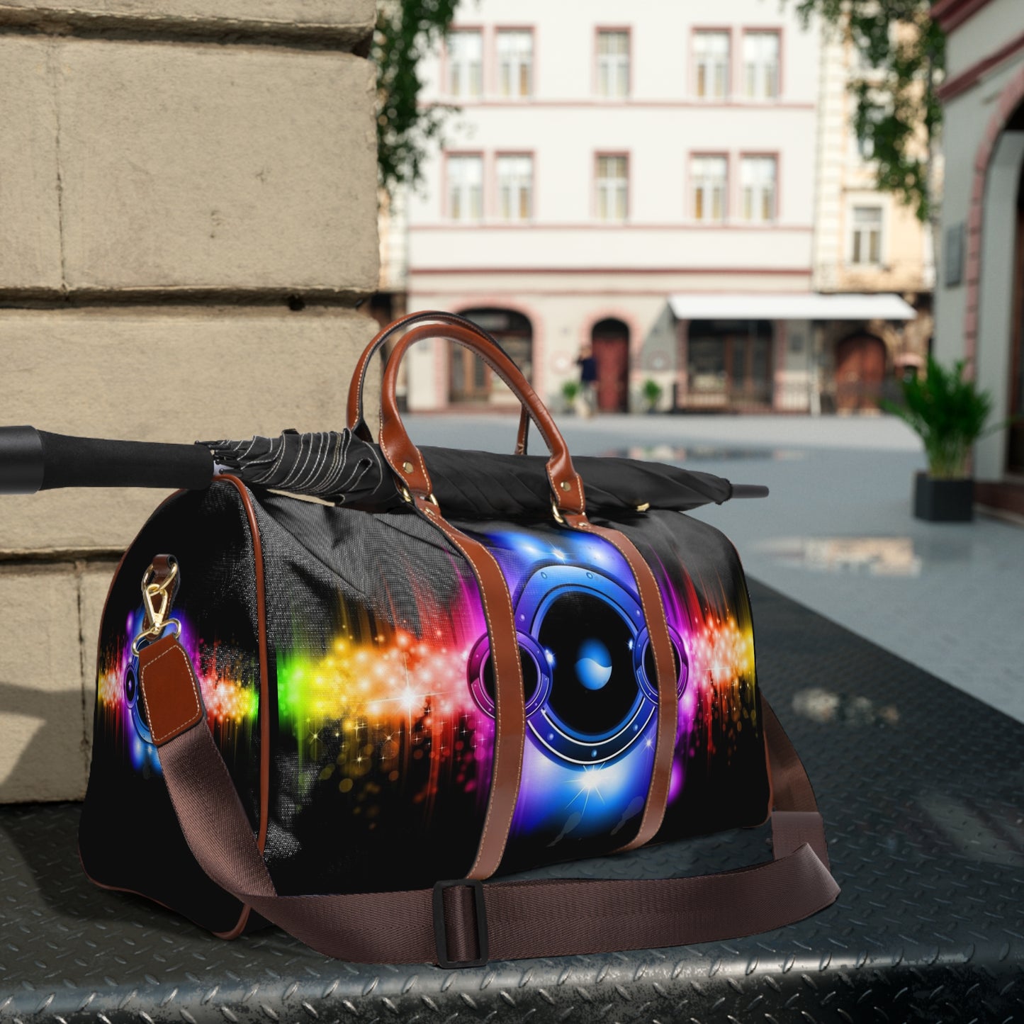 Color Burst Design Travel Bag