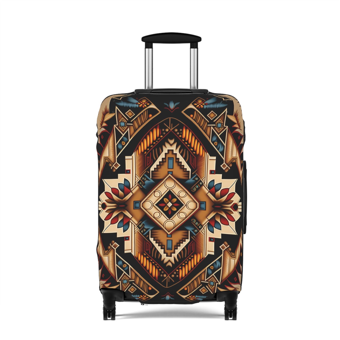 Geometric Aztec Luggage Cover — Tribal Travel Protector