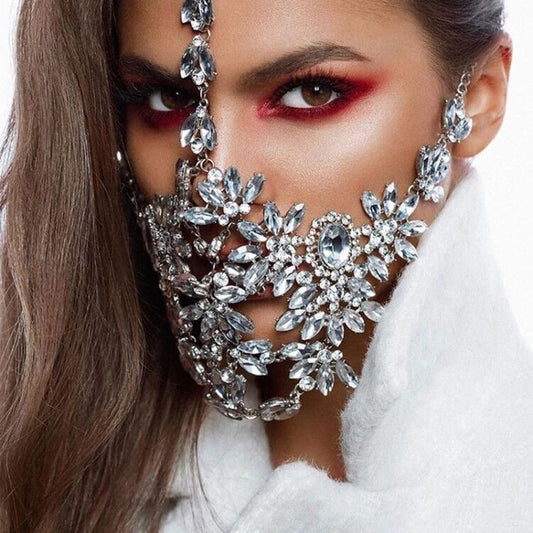 Rhinestone Nightclub Mask
