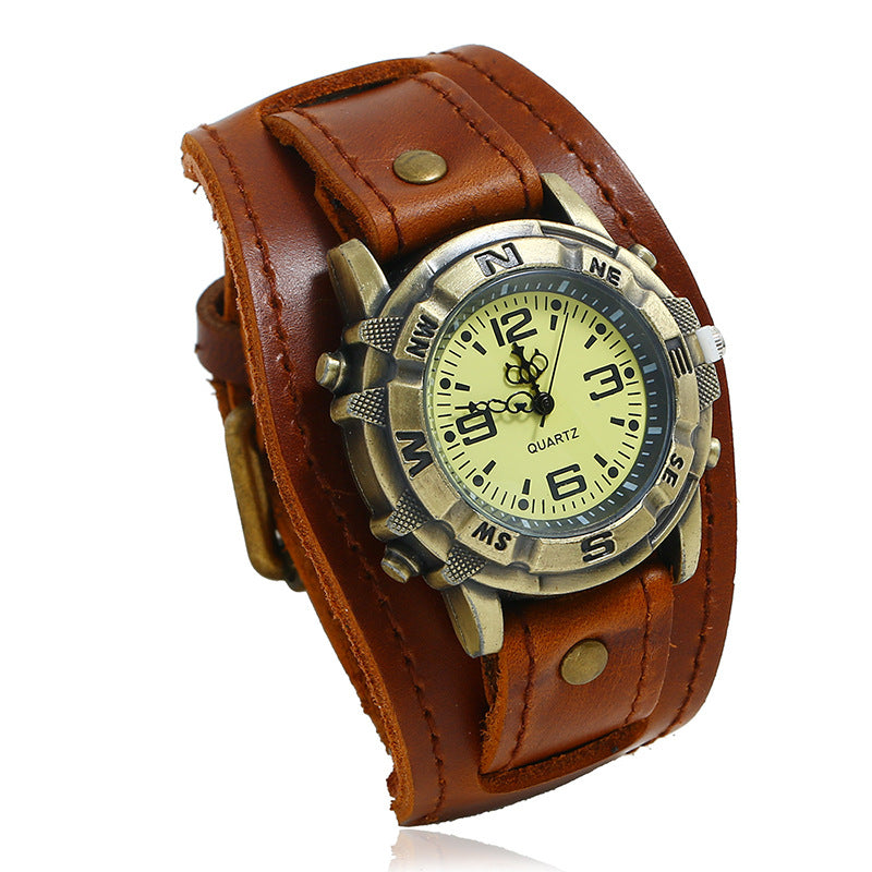 Vintage Leather Quartz Watch