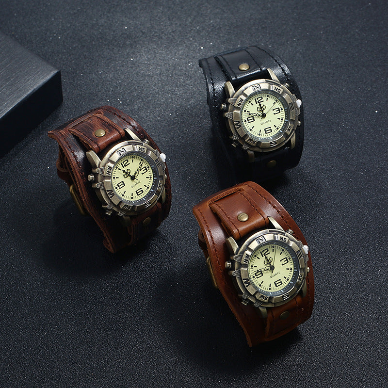 Vintage Leather Quartz Watch