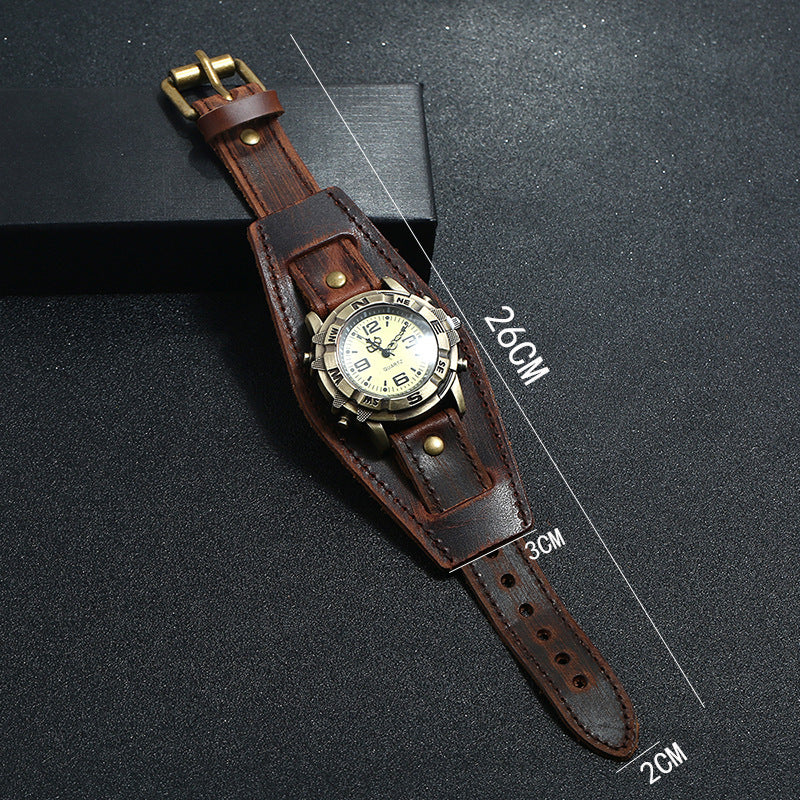 Vintage Leather Quartz Watch
