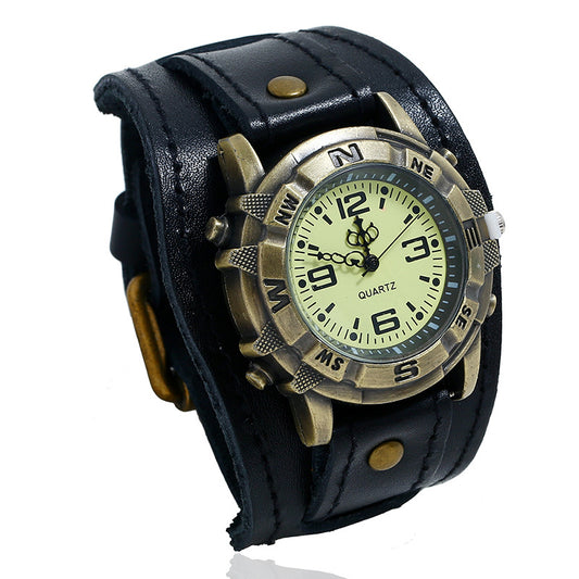 Vintage Leather Quartz Watch