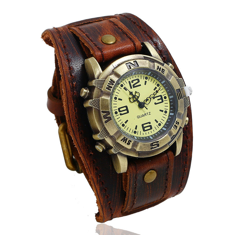Vintage Leather Quartz Watch