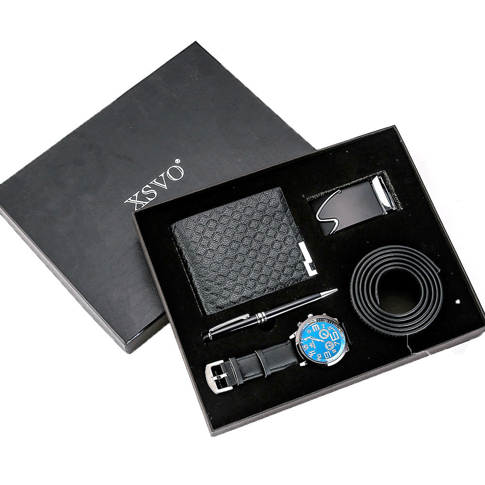 XSVO Belt Wallet Watch Pen Gift Set