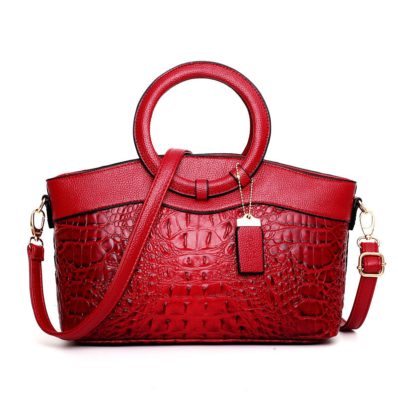 GYKAEO Luxury Designer Woman's Croc Handbag