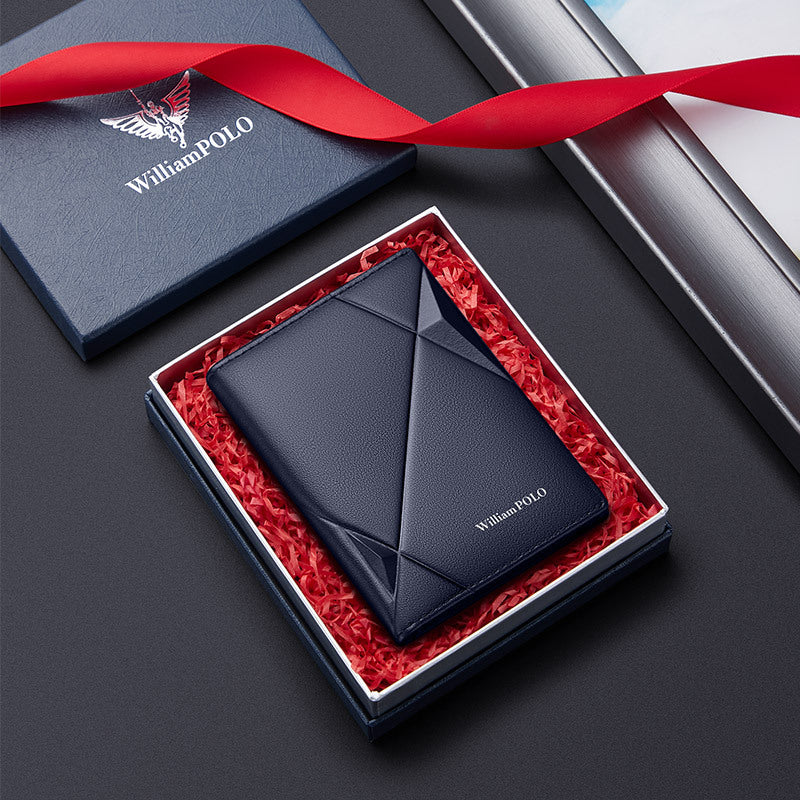 WilliamPOLO Men's Leather Card Wallet
