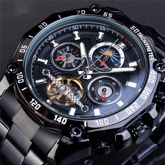 FORSINING Tourbillon Multifunctional Waterproof Automatic Mechanical Watch