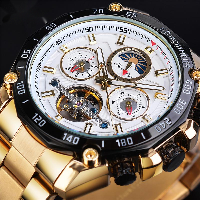 FORSINING Tourbillon Multifunctional Waterproof Automatic Mechanical Watch