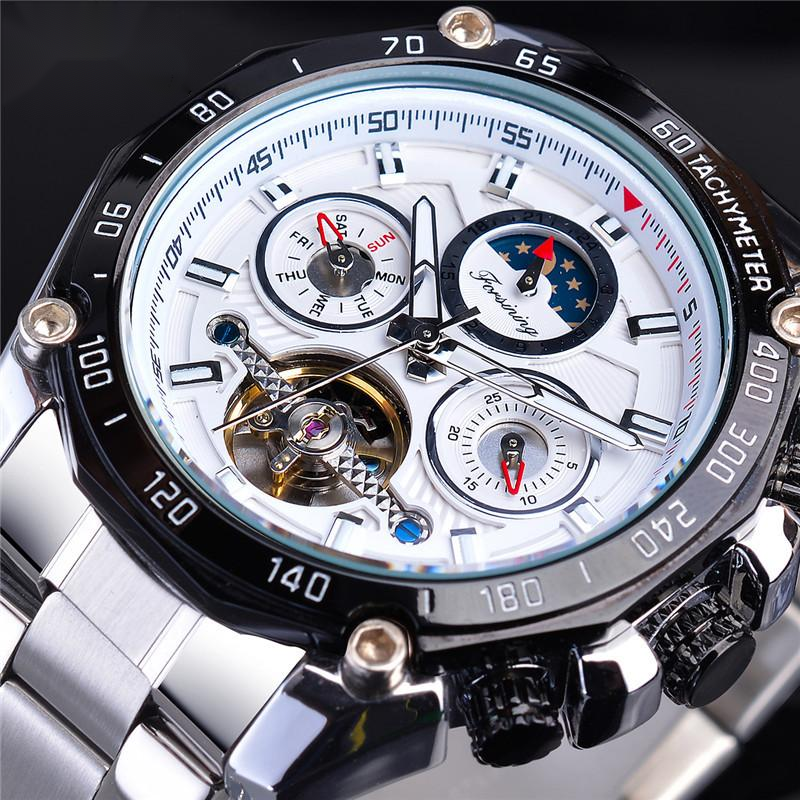 FORSINING Tourbillon Multifunctional Waterproof Automatic Mechanical Watch