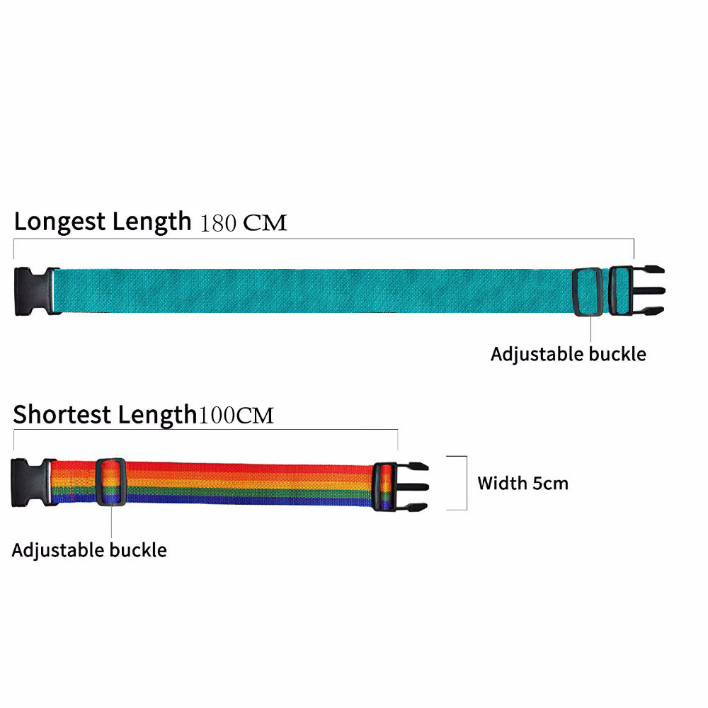 7 Colors Adjustable Nylon Protective Travel Suitcase Packing Belt