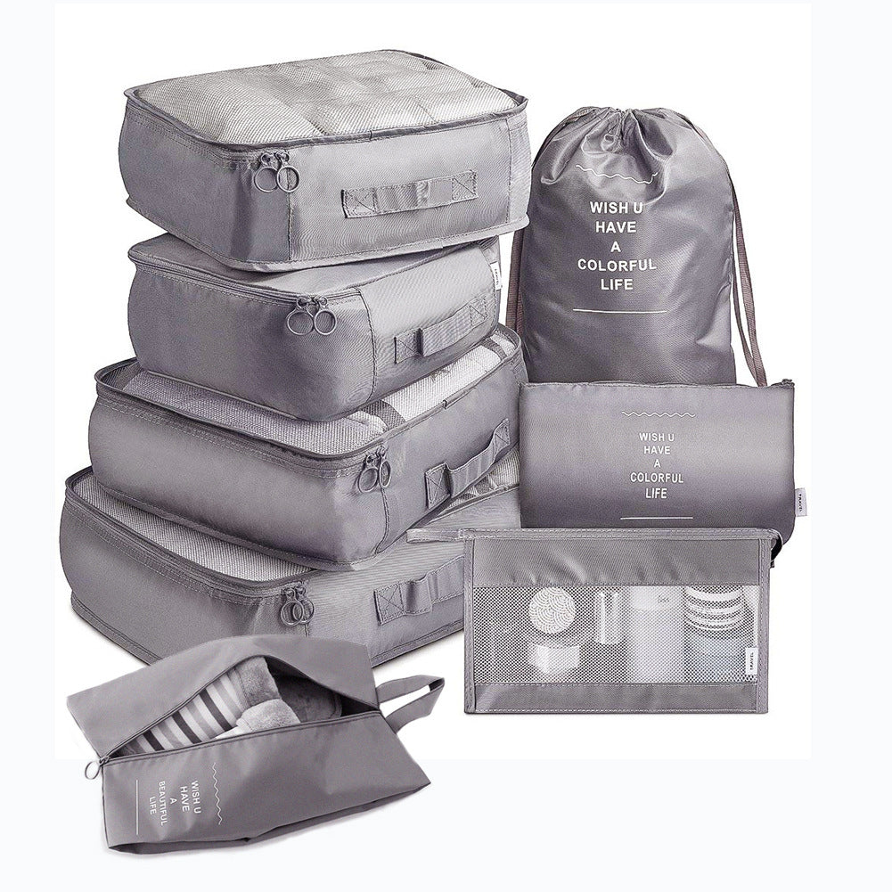 8-piece Set Luggage Travel Storage Packing Cube Bag
