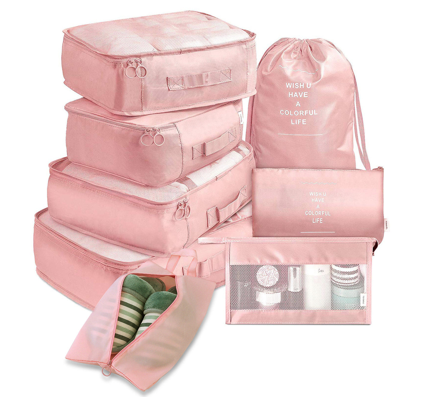 8-piece Set Luggage Travel Storage Packing Cube Bag