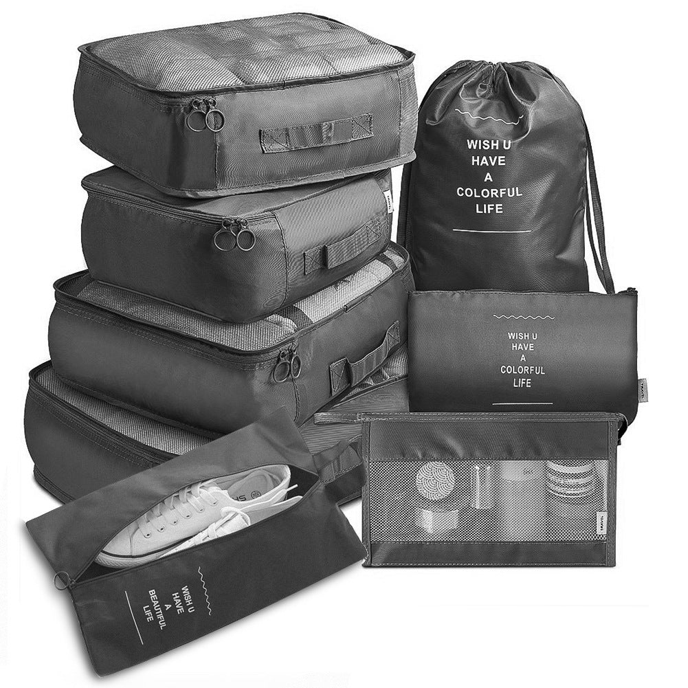 8-piece Set Luggage Travel Storage Packing Cube Bag