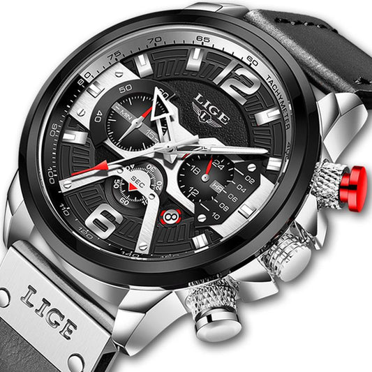 LIGE Men's Quartz Sports Watch