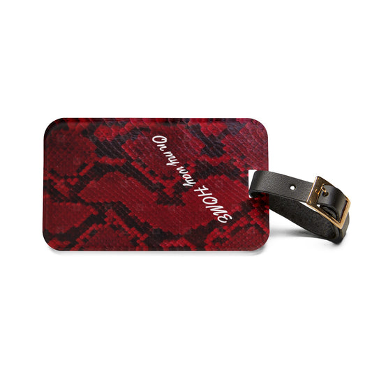 Snakeskin Luggage Tag