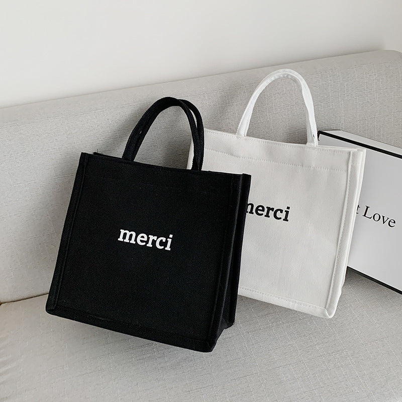 MERCI Fashionable Niche Design Tote Bag