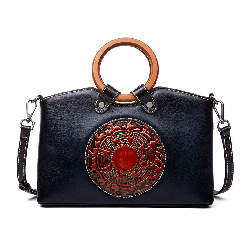 Renaissance by Harlem Vintage Designer Genuine Leather Shoulder Bag