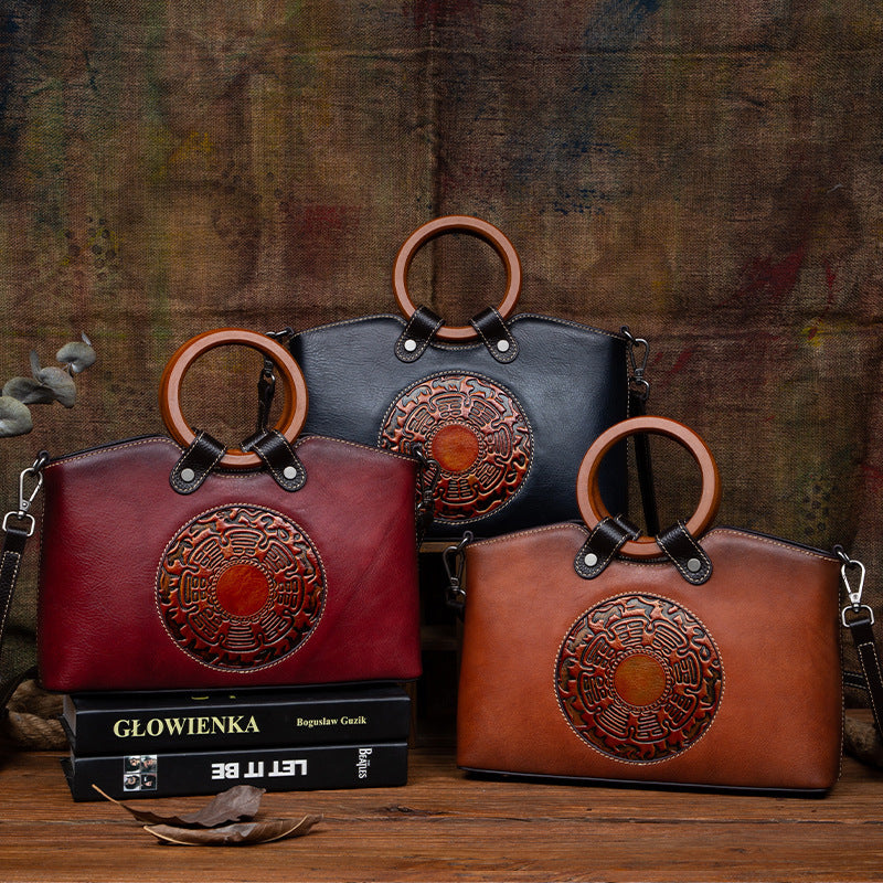 Renaissance by Harlem Vintage Designer Genuine Leather Shoulder Bag