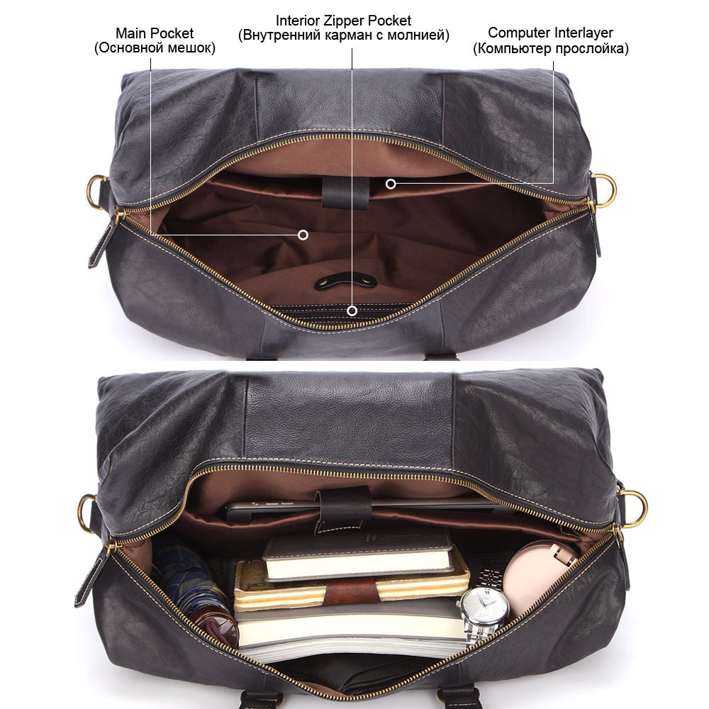 MISFITS LEATHER Weekender Duffle Bag