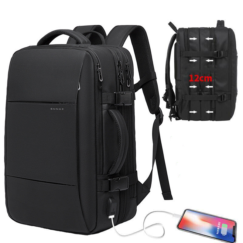 BANGE Foldable Large Capacity Business Travel Bag Waterproof Backpack