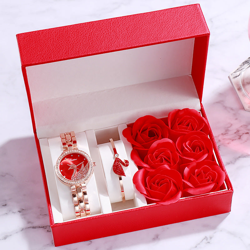 Valentine's Leather Watch Gift Set