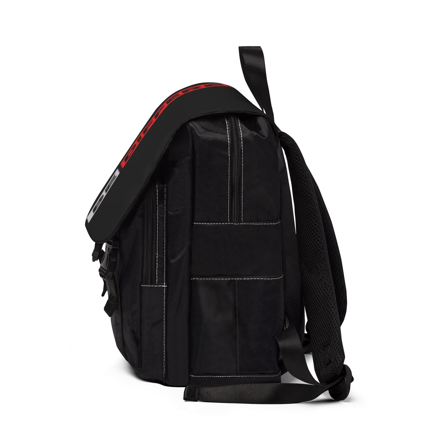 Be Different Black Casual Backpack — Urban Daypack with 'BE DIFFERENT' Accent
