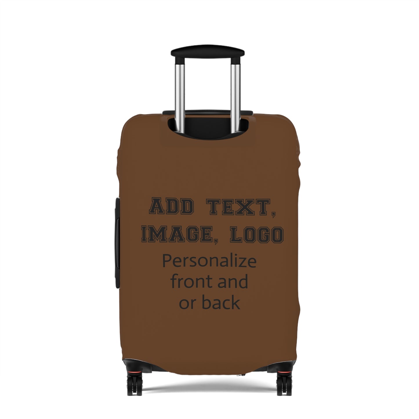 Cat Luggage Cover — Personalized 'Domino' Black Kitten Design
