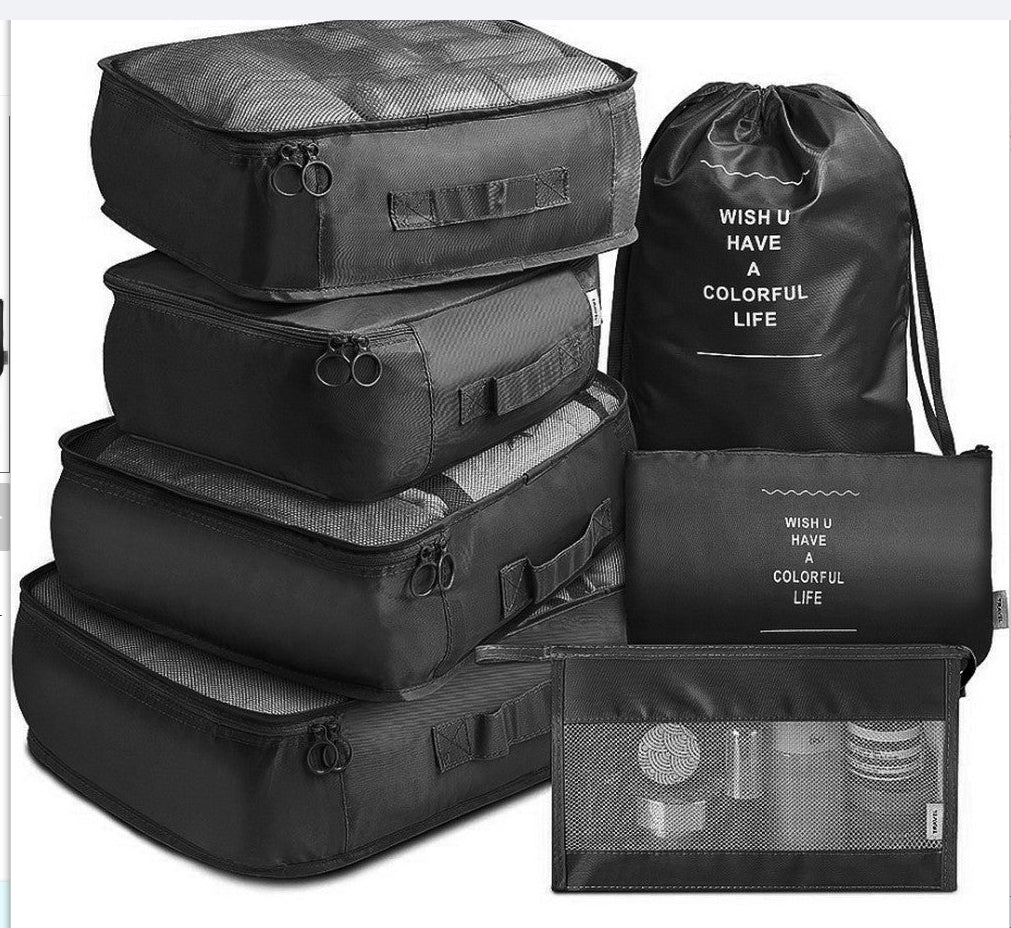 8-piece Set Luggage Travel Storage Packing Cube Bag