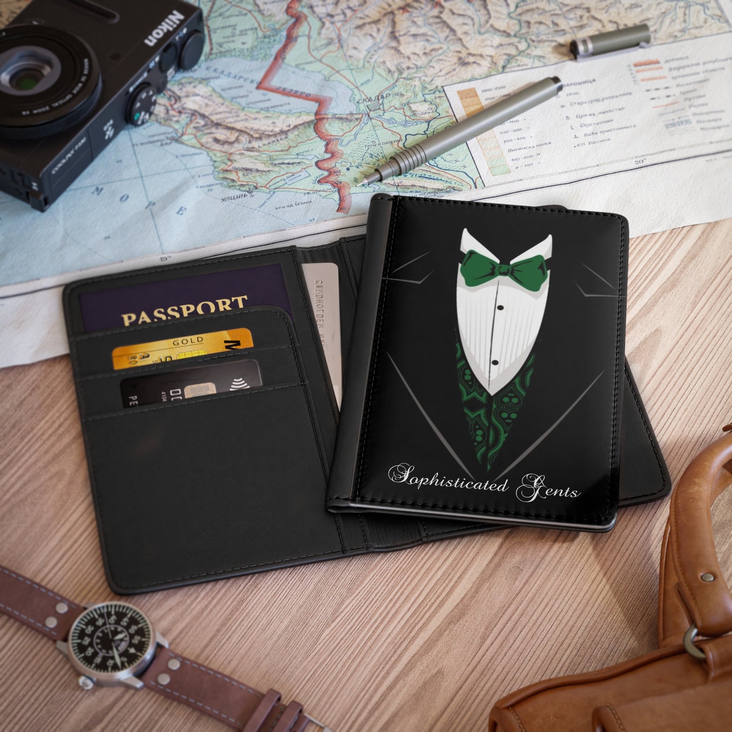 Tuxedo Passport Cover RFID