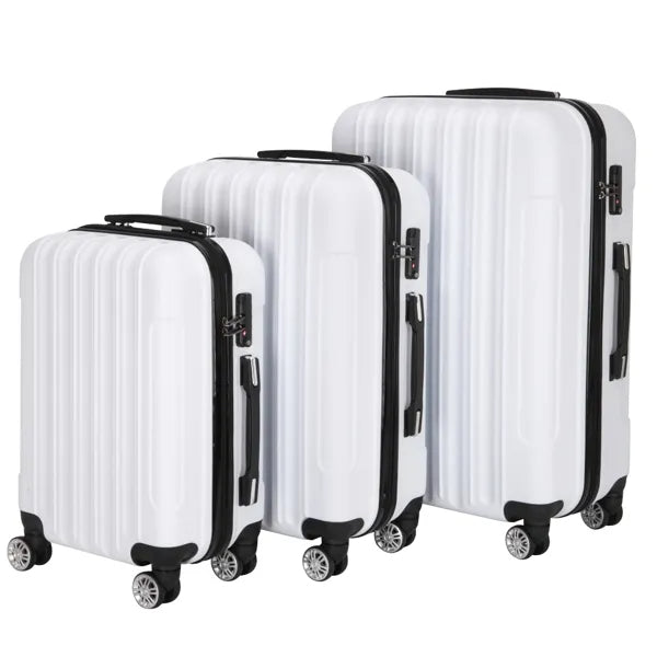 3-piece Hard Shell Suitcase Set - 20" 24" 28"