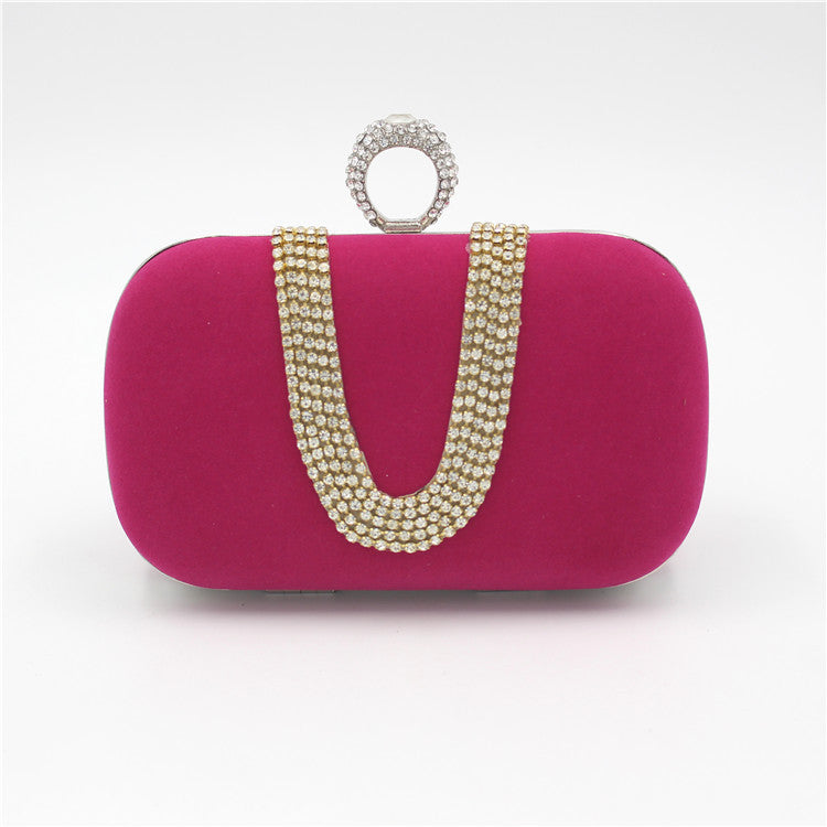 Bridal Velvet Clutch Evening Bag