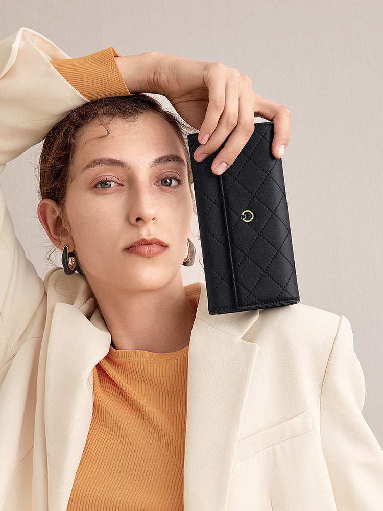 Leather Diamond Wallet