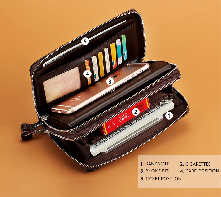 LEINASEN Leather Wallet