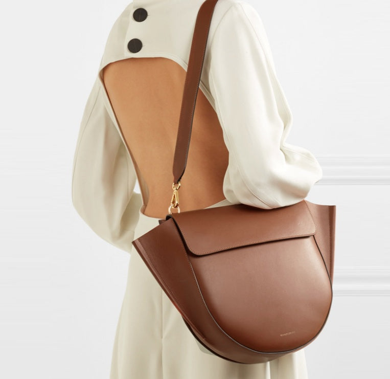 MITCHELL SADDLE STYLE Large-capacity wide shoulder Handbag