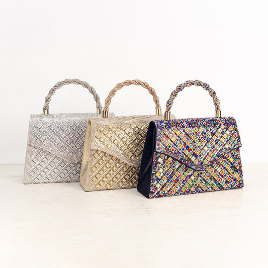 High-End Inlaid Diamonds Banquet Evening Bag