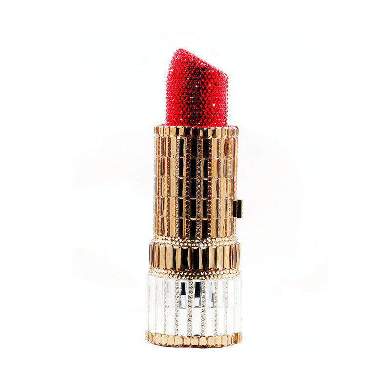 Handmade Rhinestone Lipstick Bag