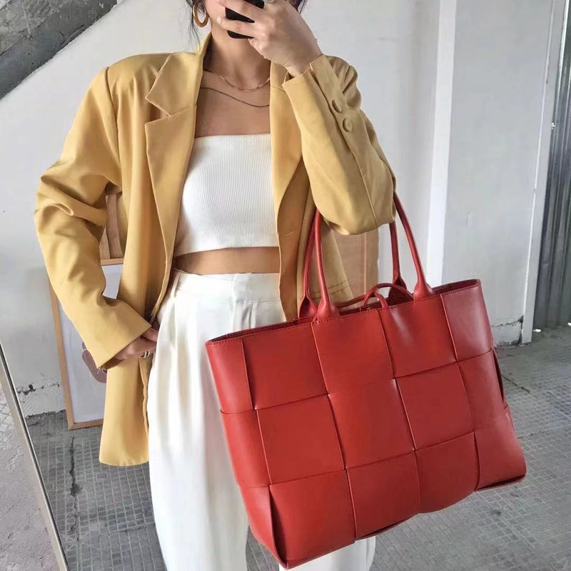 BLP Exceptional Woven Leather Tote Bag