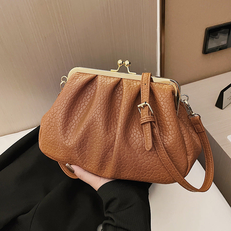 Kiss Lock Crossbody Shoulder Bags Trendy Purse
