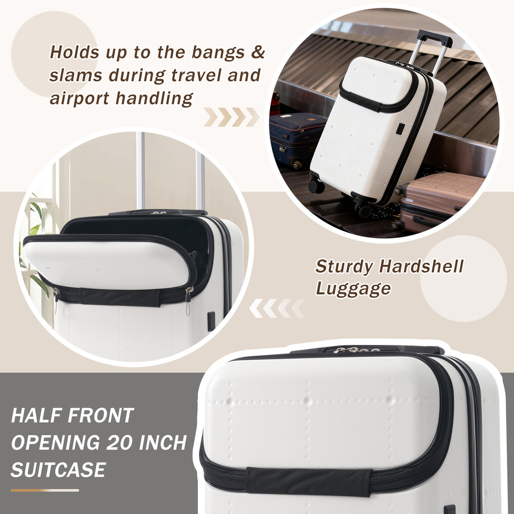 ESCAPE SERIES BLANCO Hard side Luggage Set 5 Piece With Bags
