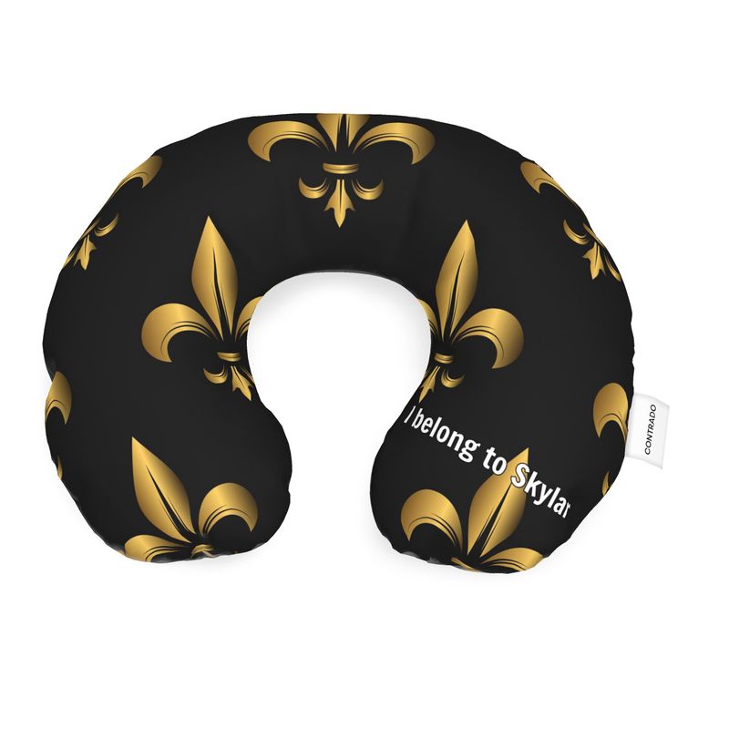 Fleur de Lis Travel Neck Pillow