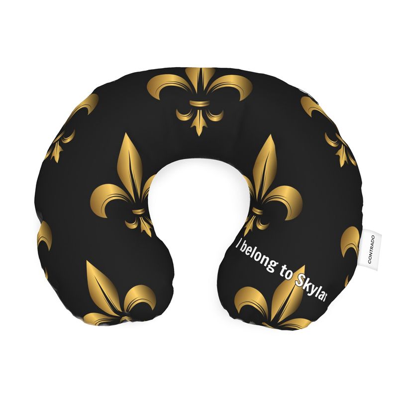 Fleur de Lis Travel Neck Pillow