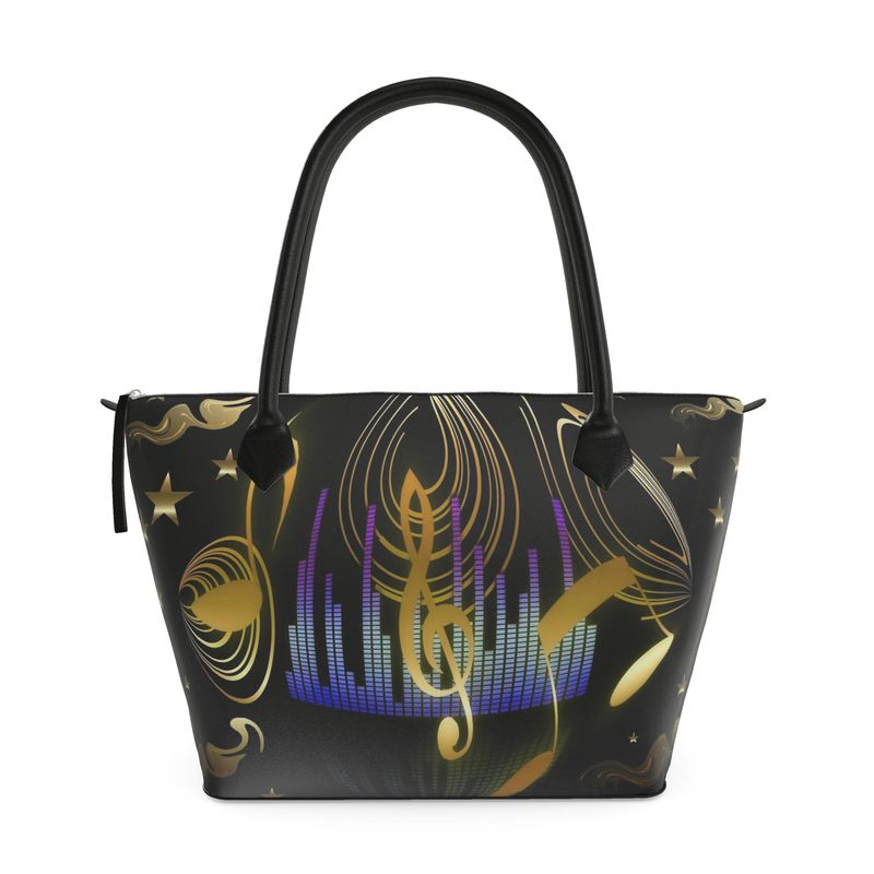 Music Zip-Top Handbag