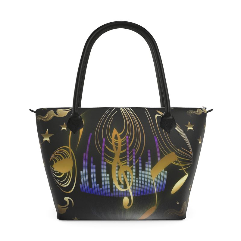 Music Zip-Top Handbag