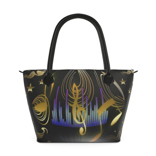 Music Zip-Top Handbag